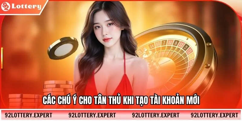 Các chú ý cho tân thủ khi tạo tài khoản mới