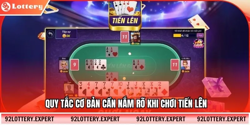Quy tắc cơ bản cần nắm rõ khi chơi tiến lên